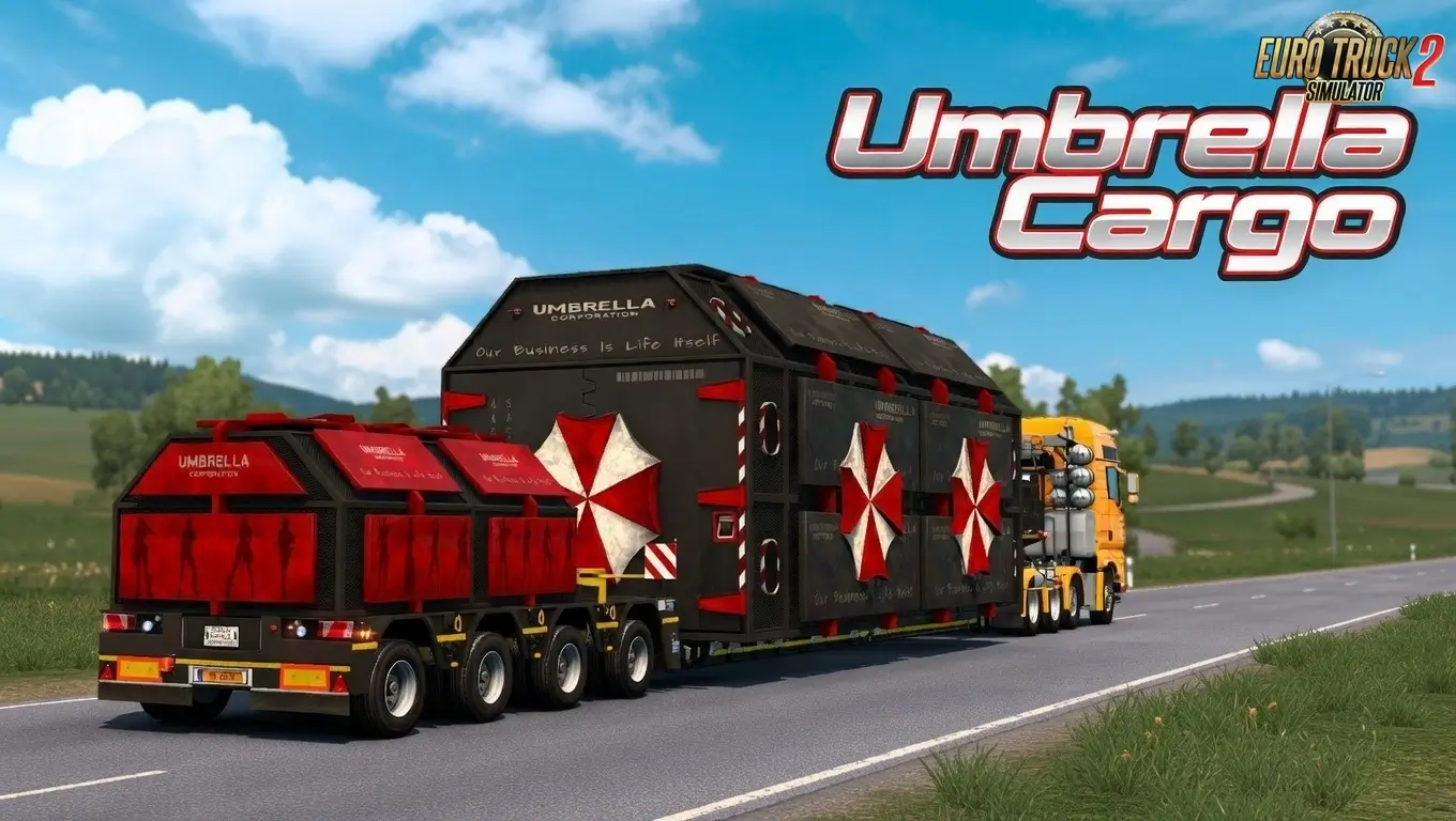 Umbrella Cargo Trailer v1.58 (1.58.x) for ETS2