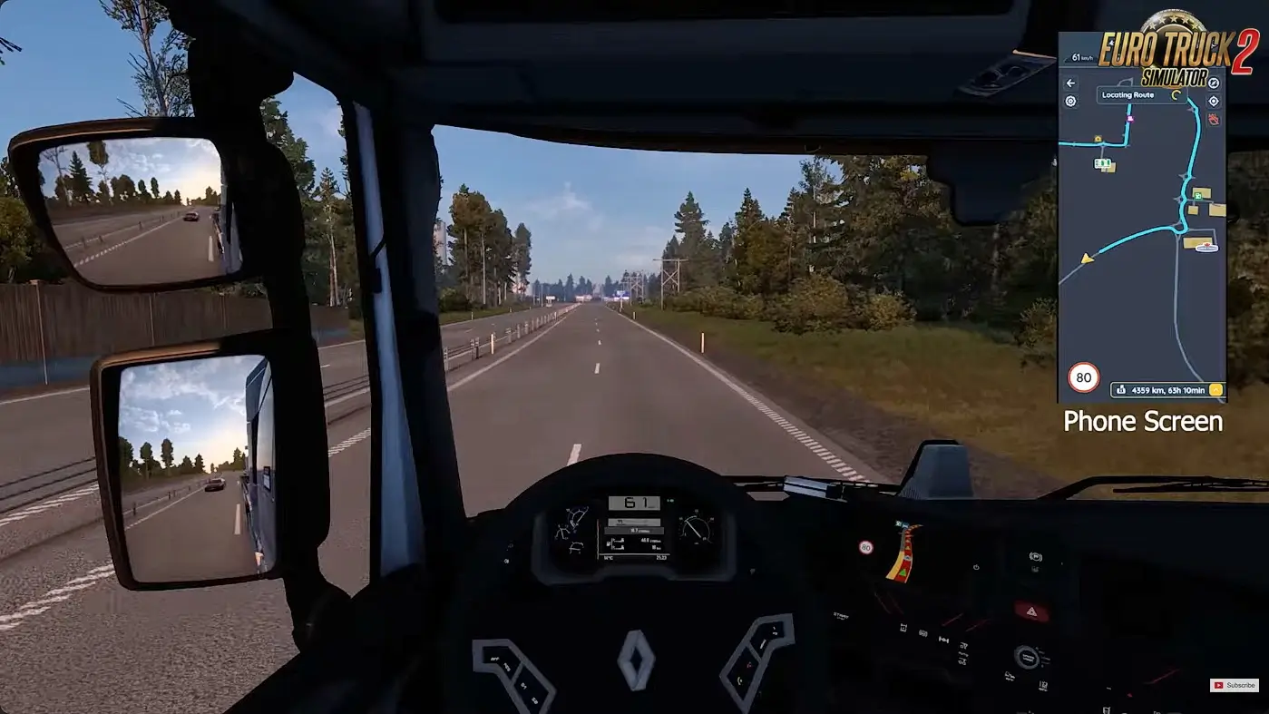 External Second Screen GPS v0.4.4 (1.58.x) for ETS2