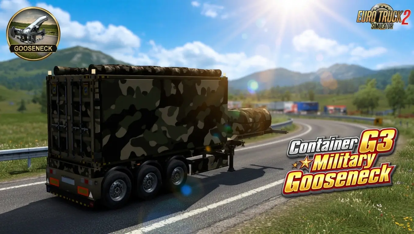 Container G3 Military Gooseneck v1.58 (1.58.x) for ETS2