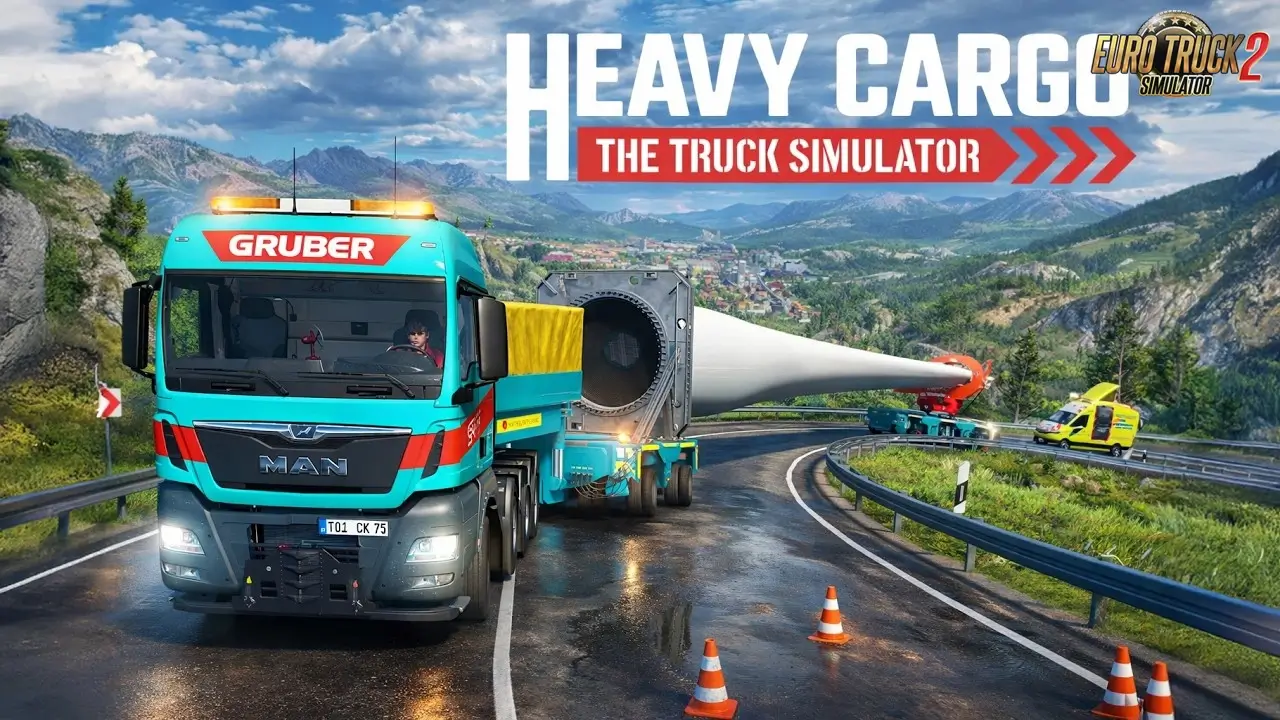 Heavy Cargo (Extreme Loads) Transport in ETS2 - Video Gameplay