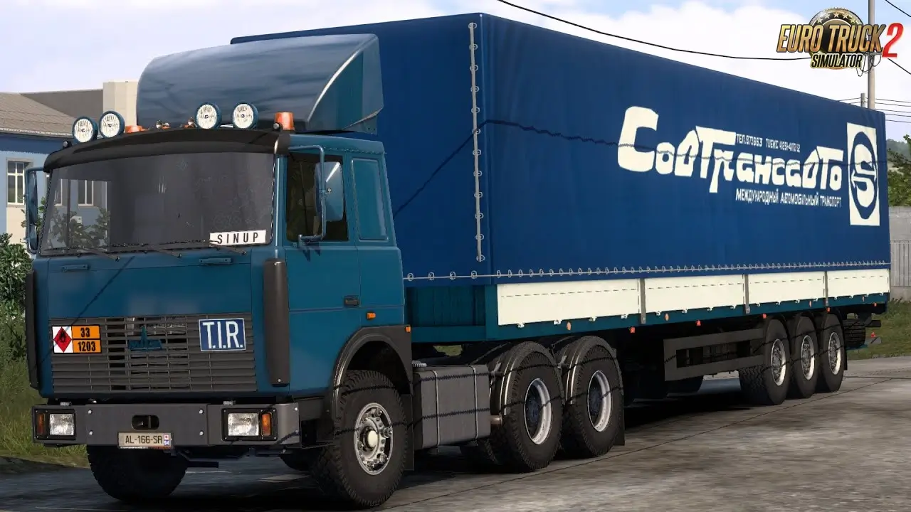 MAZ 6422 (1981) + Interior + Trailers v2.0 (1.58.x) for ETS2