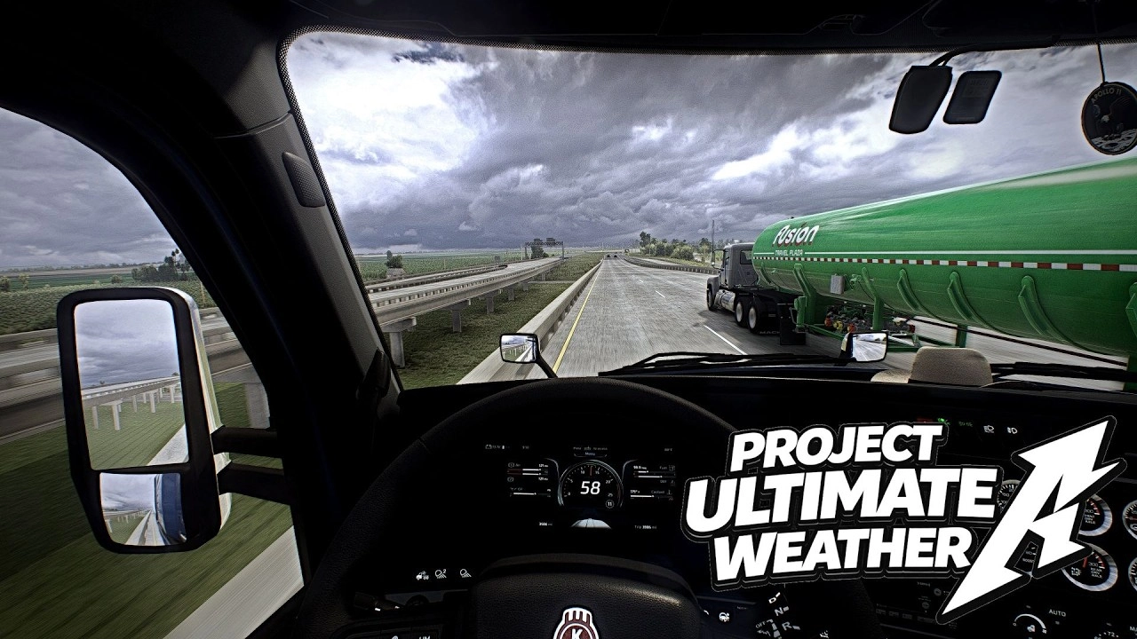 Project Ultimate Weather By Angus May for ETS2 - Video Gameplay