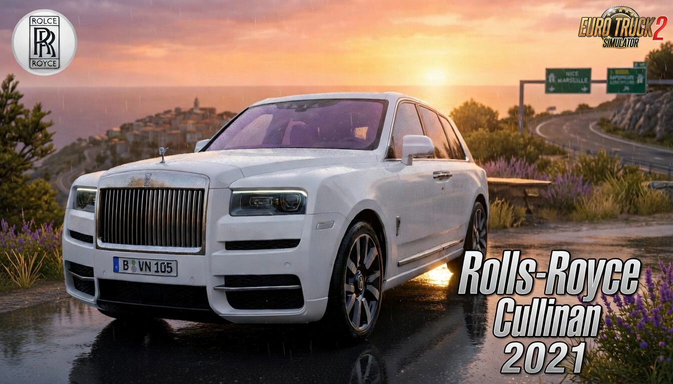 Rolls-Royce Cullinan 2021 + Interior v1.1 (1.59.x) for ETS2