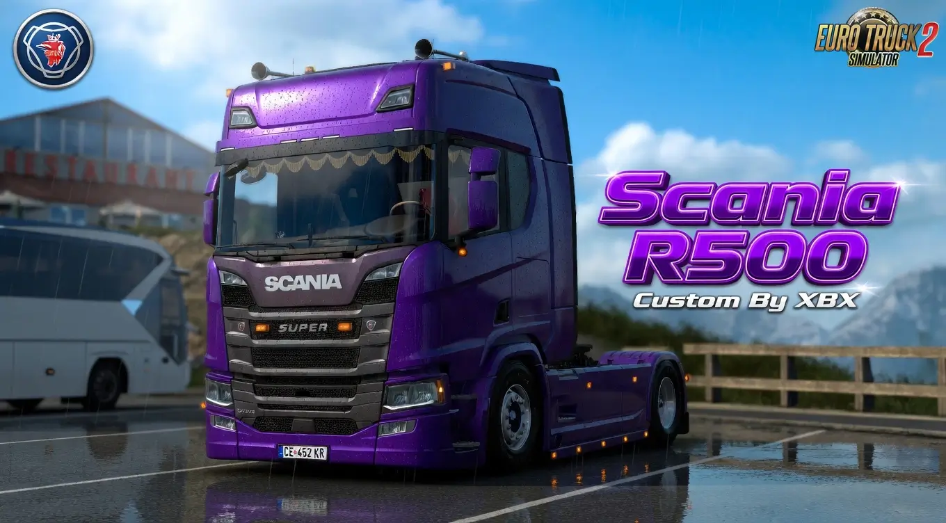 Scania R500 Custom + Interior v5.0 By XBX (1.58.x) for ETS2