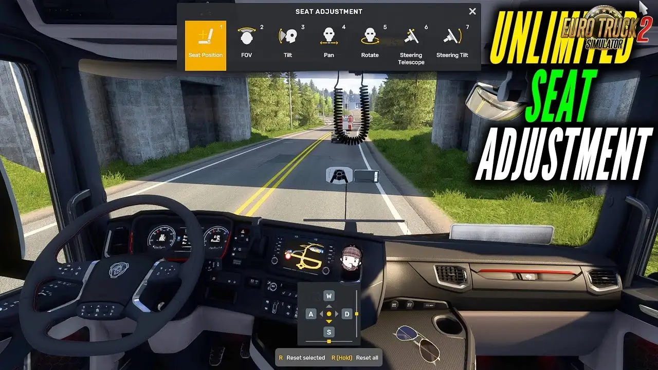 Seat Adjustments (No Limits) v0.5 (1.58.x) for ETS2