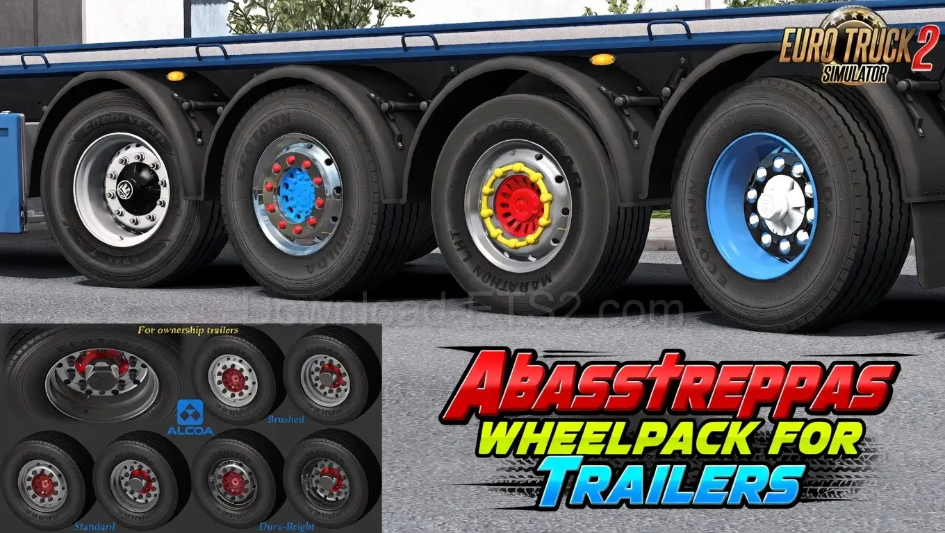 Abasstreppas Wheelpack for Trailers v2.0 (1.58.x) for ETS2