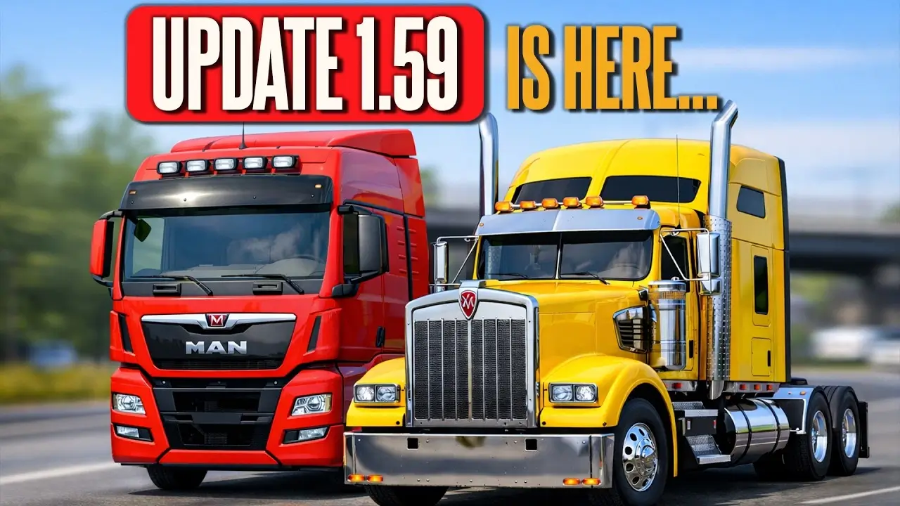 American Truck Simulator - Update ATS 1.59 Open Beta released