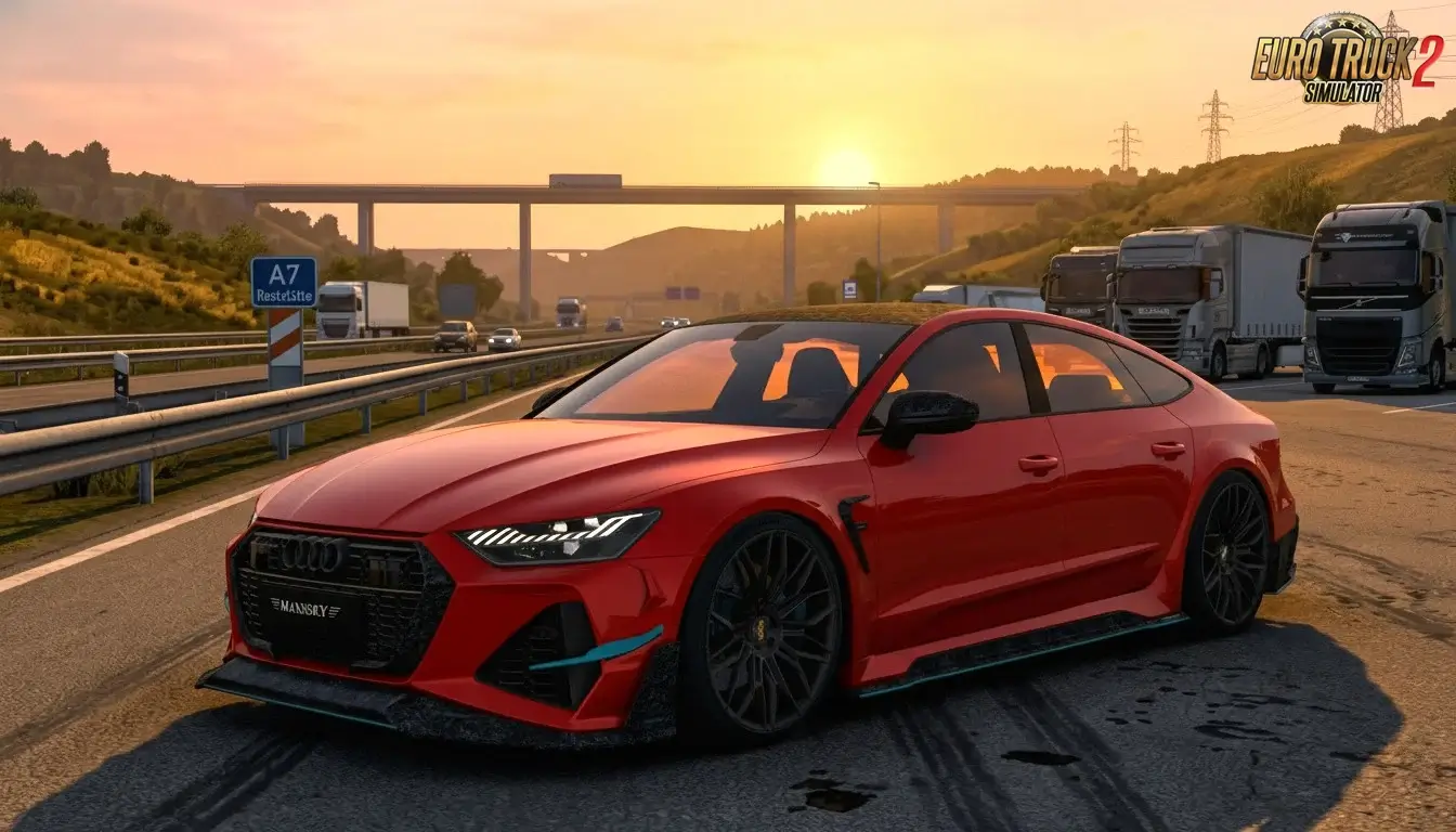 Audi RS 7 P780 2023 + Interior v1.1 (1.59.x) for ETS2