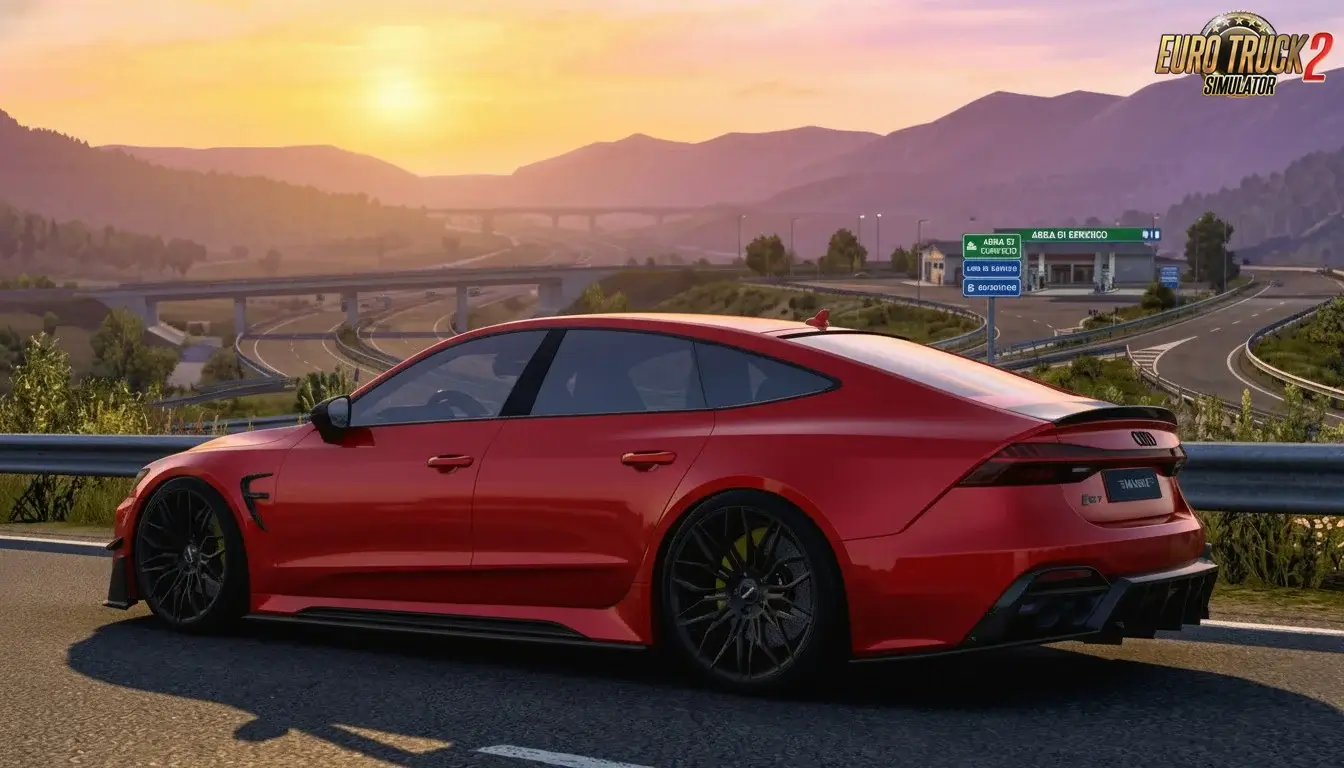 Audi RS 7 P780 2023 + Interior v1.1 (1.59.x) for ETS2