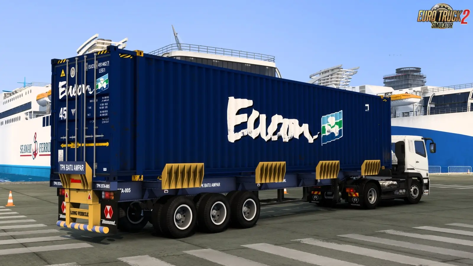 Diamond Port Trailer 45ft v1.0 (1.58.x) for ETS2