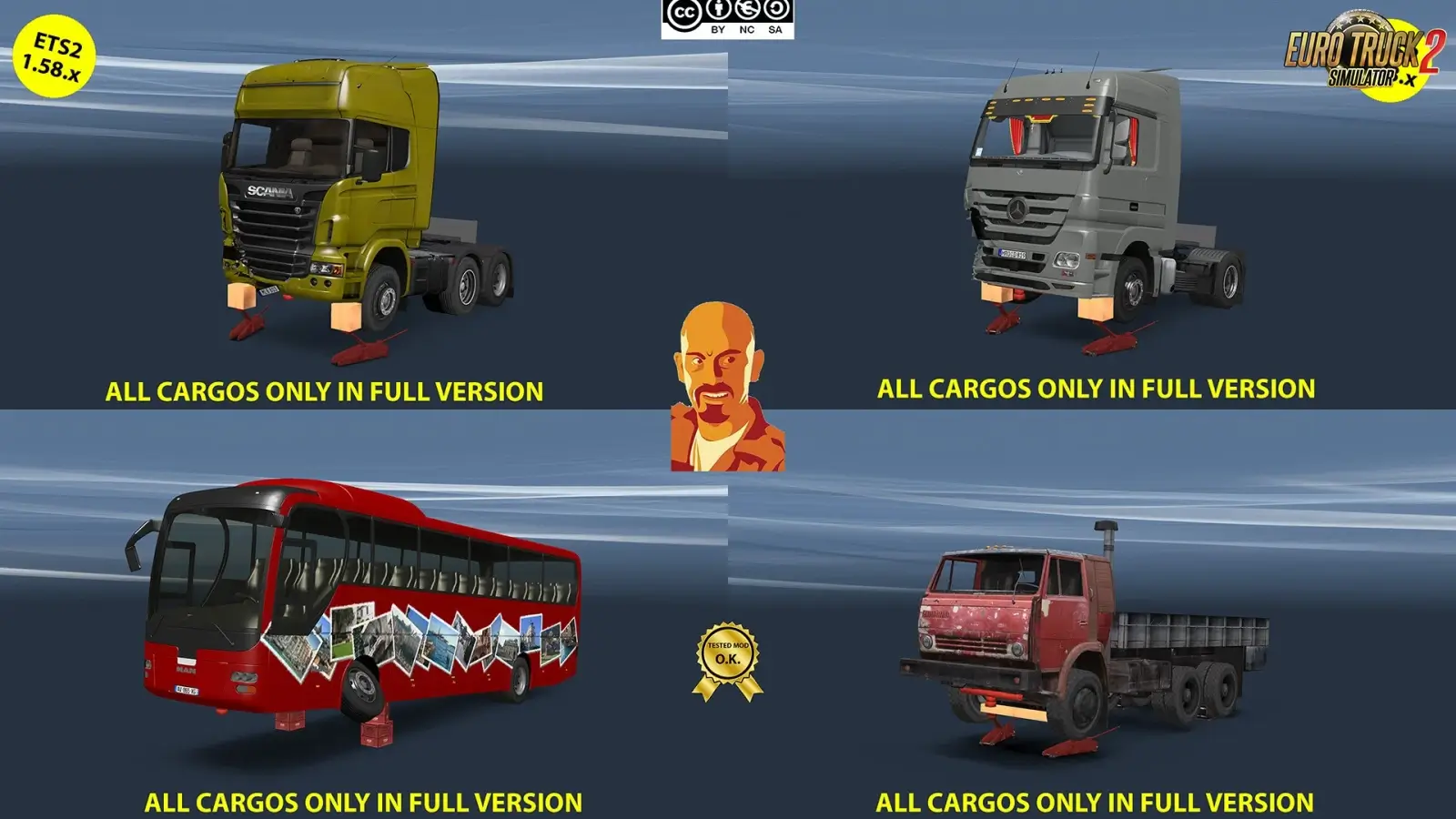 Load Pack for Crane Trucks v2.0 (1.58.x) for ETS2