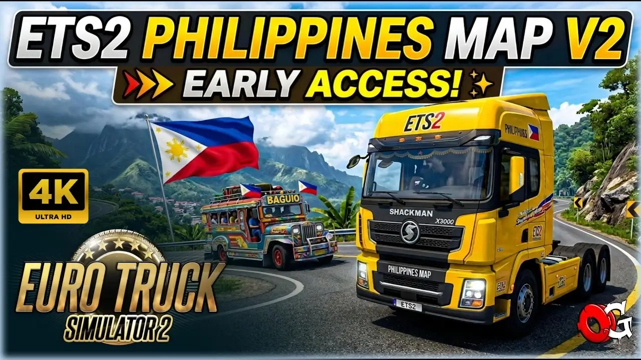 Philippines Map V2 for ETS2 - Video Gameplay