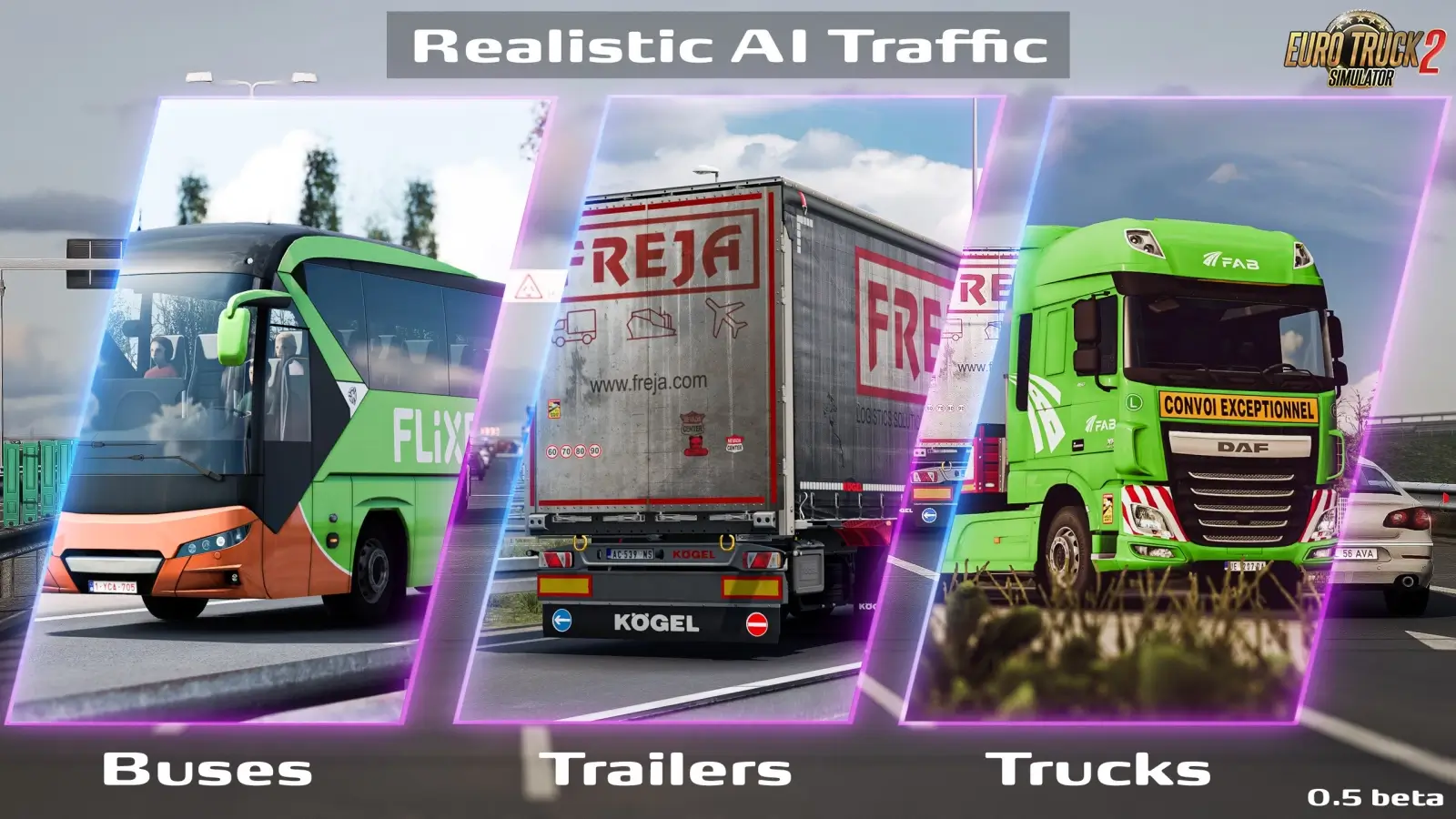 Realistic AI Traffic Pack v0.5 By Gelex (1.58.x) for ETS2