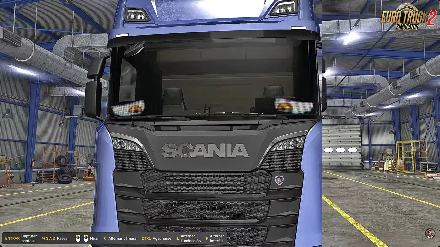 Animated LED Window Eyes Pack v1.0 (1.59.x) for ETS2