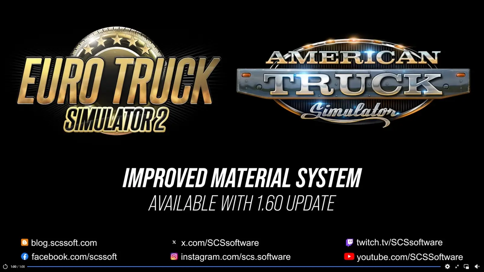 ATS and ETS2 1.60 Update: Improved Material System