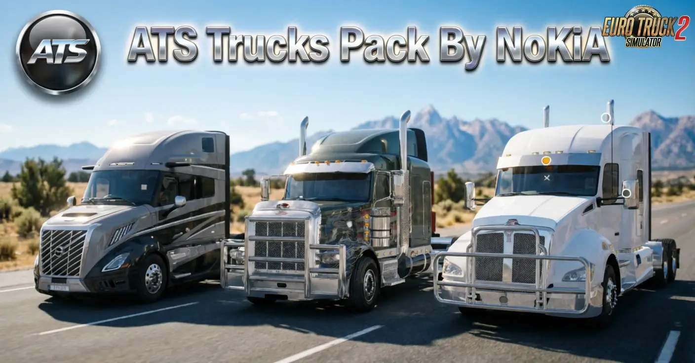 ATS Trucks Pack v1.59 By NoKiA (1.59.x) for ETS2