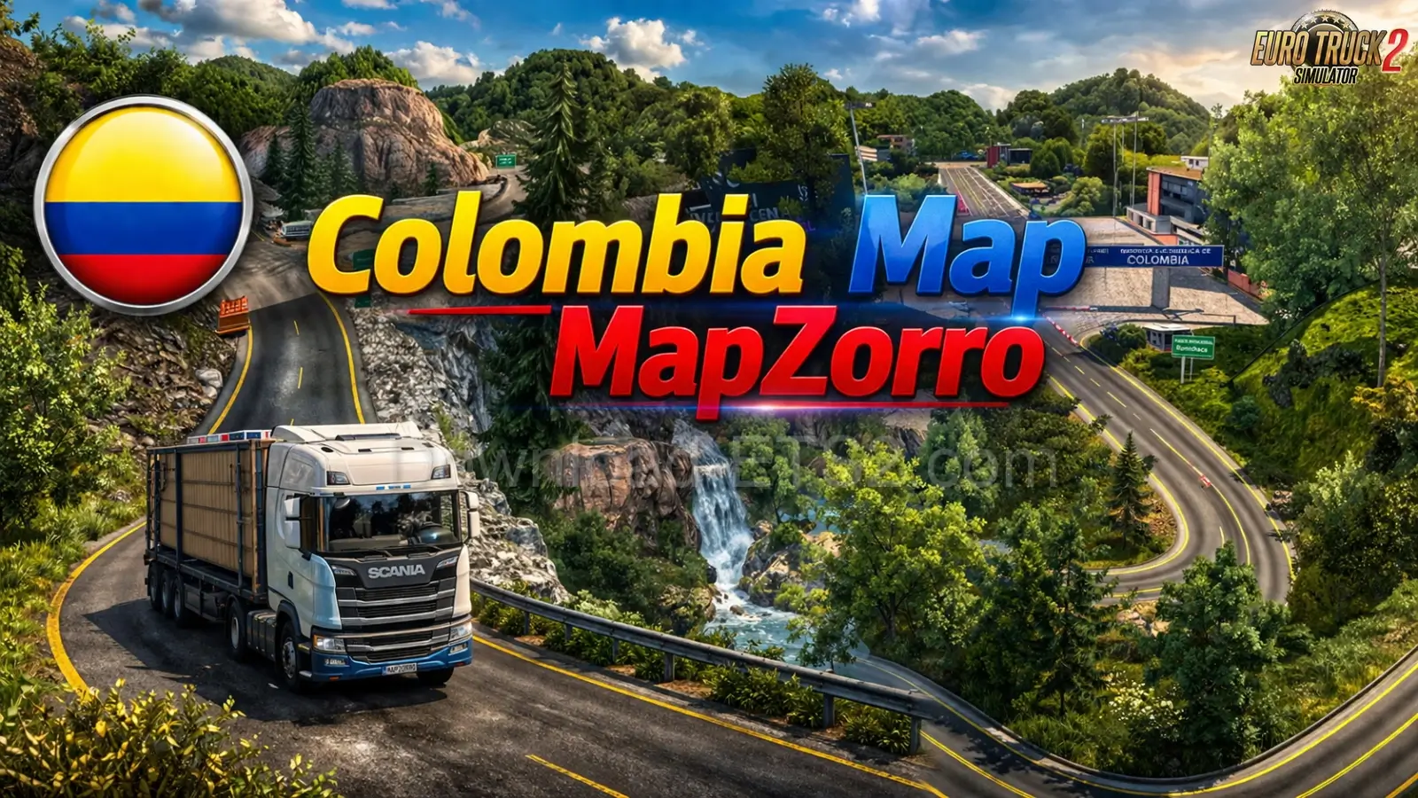 Colombia Map MapZorro v0.0.1 (1.58.x) for ETS2