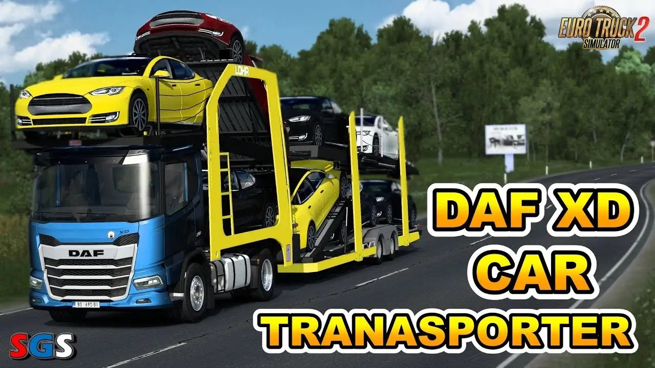 DAF XD  Truck + Car Transporter v2.0 (1.59.x) for ETS2