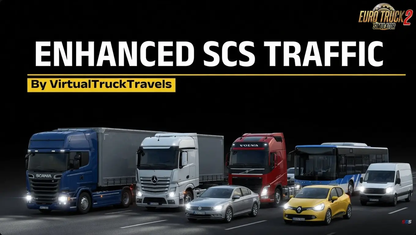 Enhanced SCS Traffic v1.59 (1.59.x) for ETS2