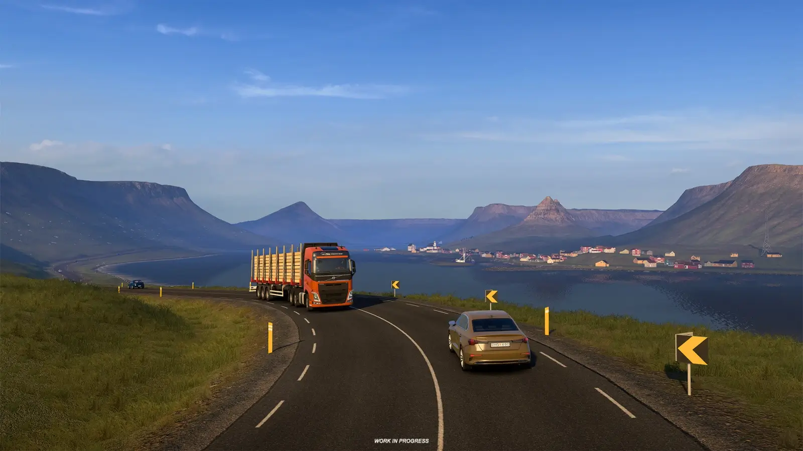 Iceland DLC: Fjords city in ETS2