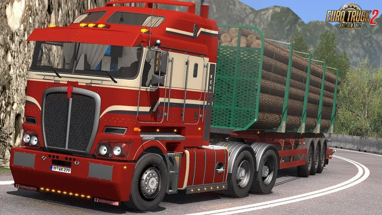 Kenworth K220 Truck + Interior v1.1.2 (1.58.x) for ETS2