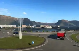 Iceland DLC: Fjords city in ETS2
