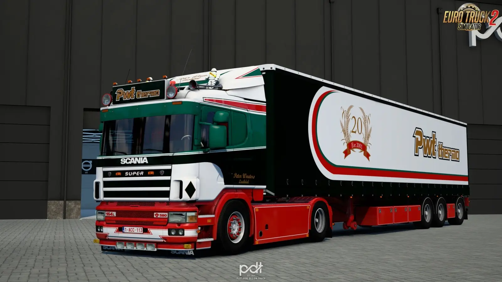Scania 164L + Trailer PWT Thermo v2.0 (1.59.x) for ETS2