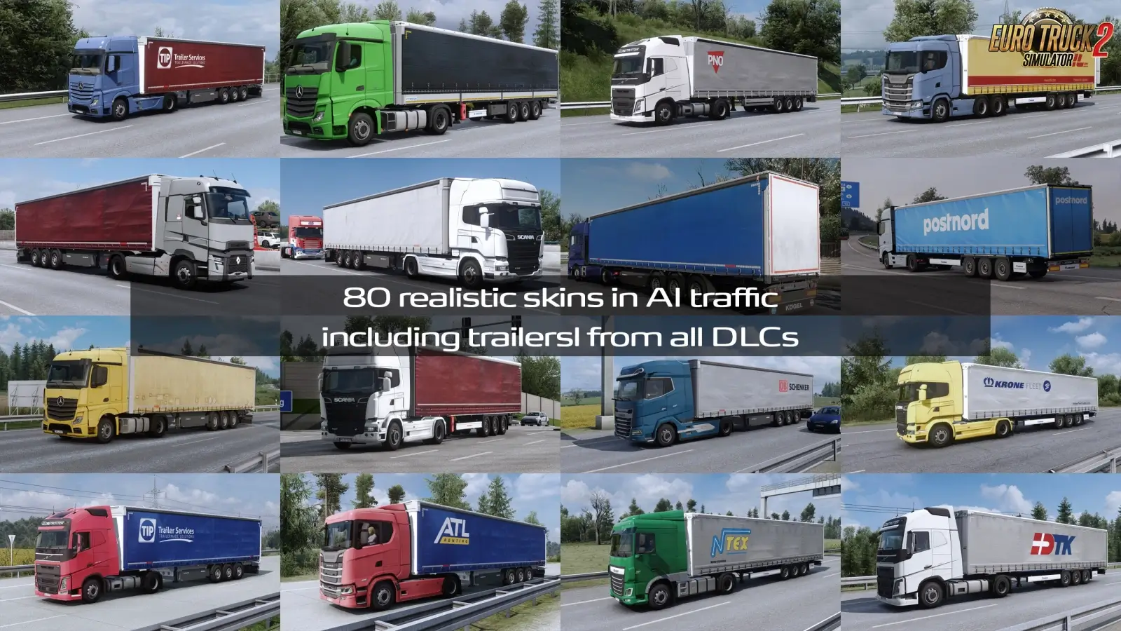 SCS Krone Realistic Skinpack v2.0 (1.59.x) for ETS2