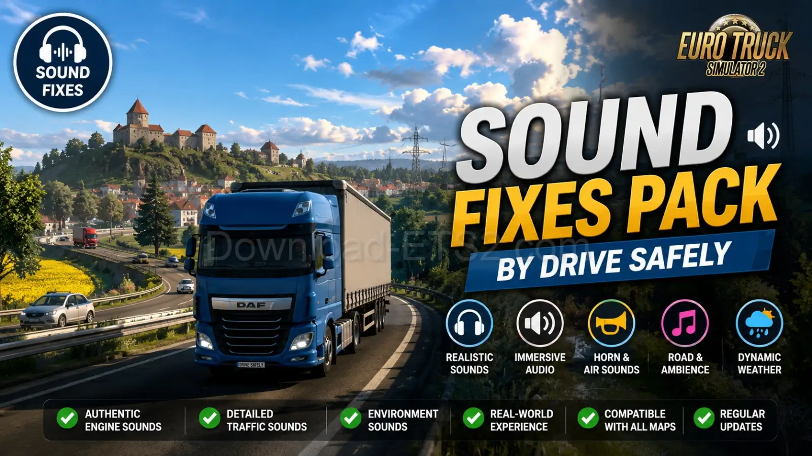 Sound Fixes Pack v26.34 for ATS and ETS2 (1.59.x)