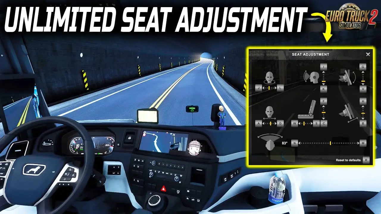 Unlimited Seat Adjustment v0.5 By Smokzda (1.59.x) for ETS2