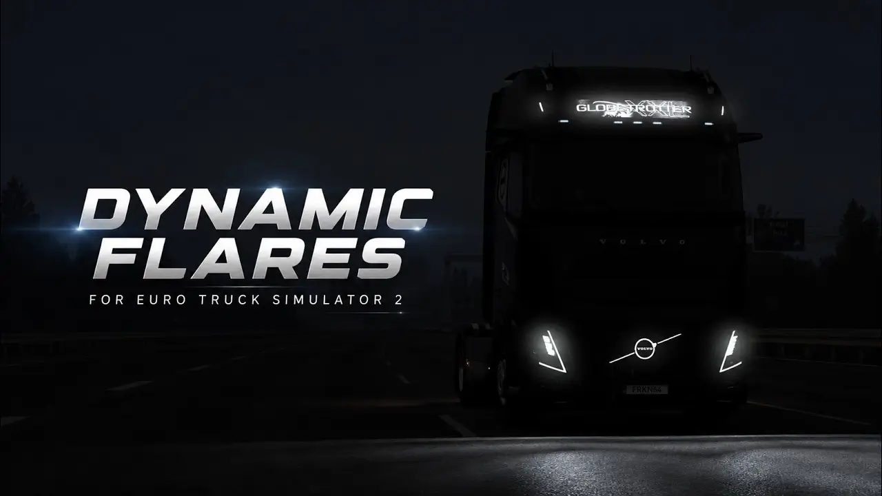 Dynamic Flares By Frkn64 Modding for ETS2 - Video Gameplay