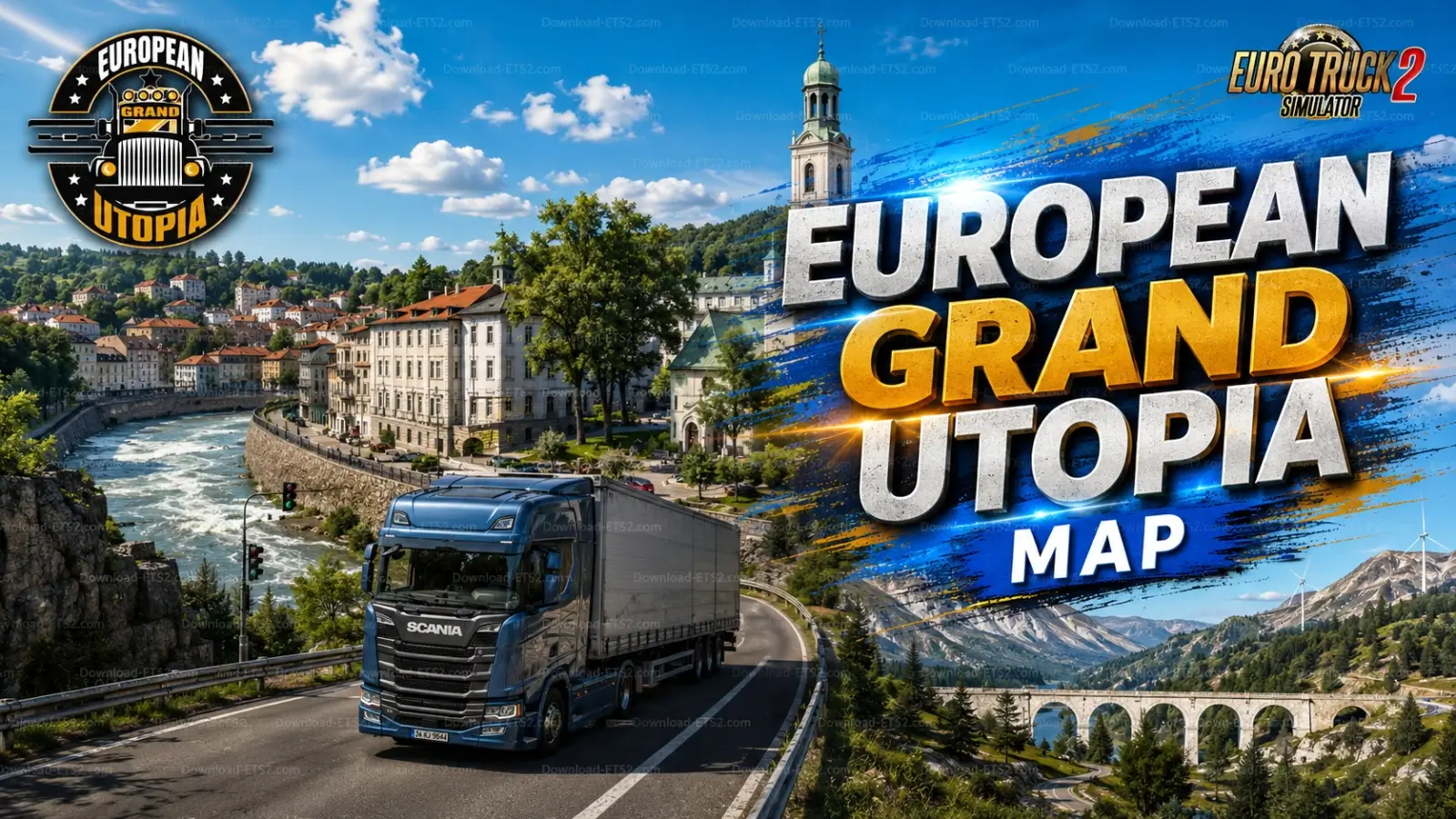 European Grand Utopia Map v1.11 (1.60.x) for ETS2