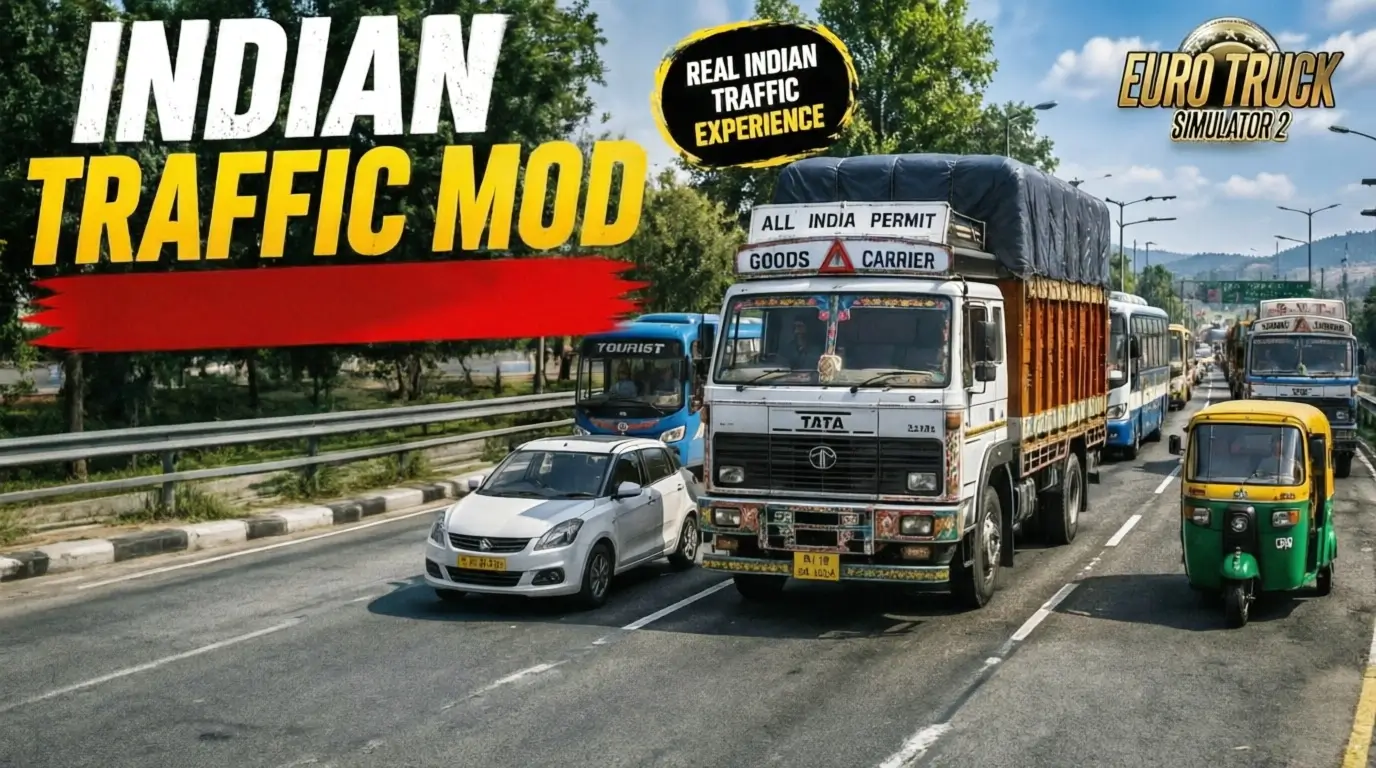 Indian Traffic Mod v1.59 (1.59.x) for ETS2