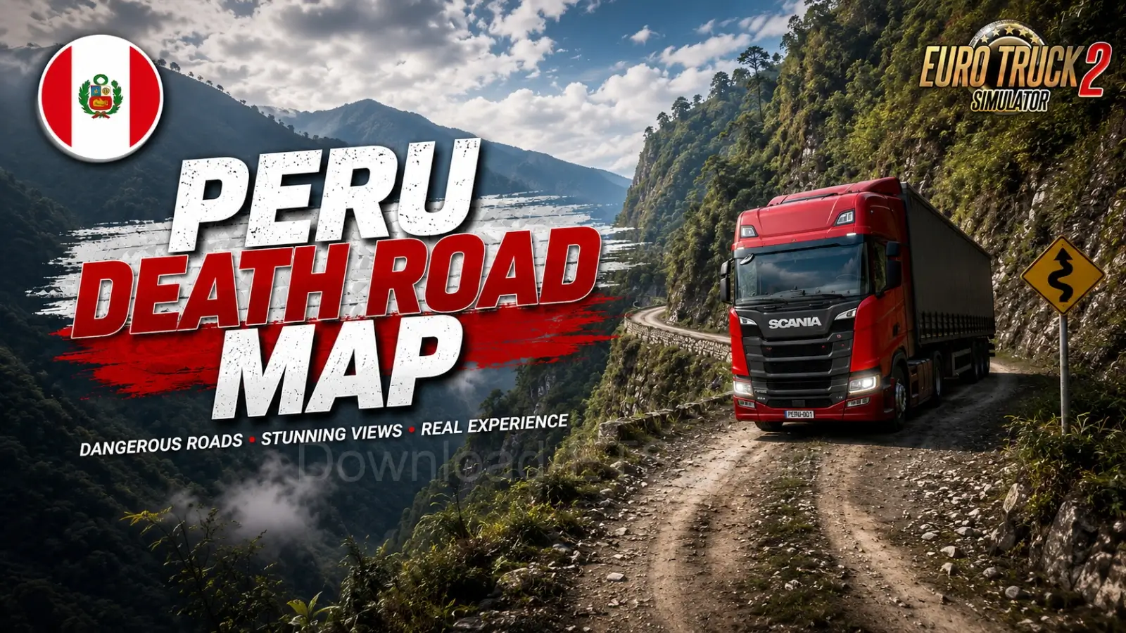 Peru Death Road Map v1.5 (1.59.x) for ETS2