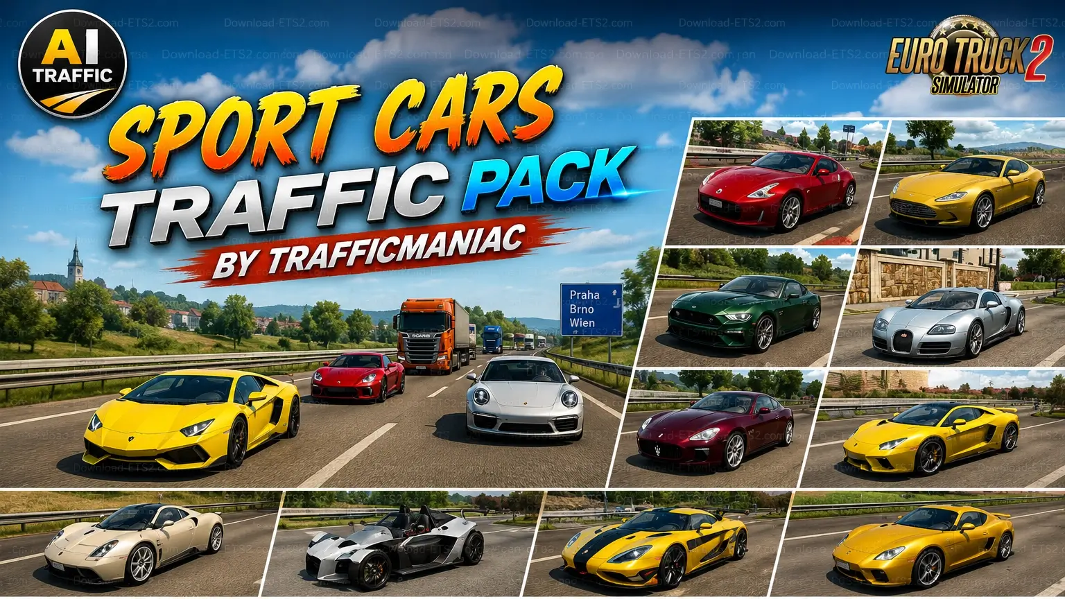 Sport Cars Traffic Pack v12.7.15 by TrafficManiac (1.60.x)