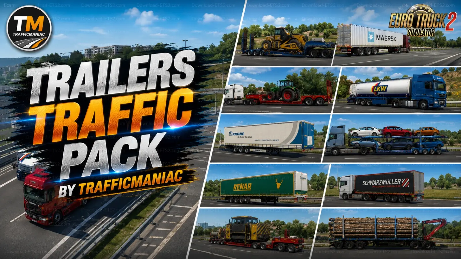 Trailers Traffic Pack v12.9.3 by TrafficManiac (1.60.x)
