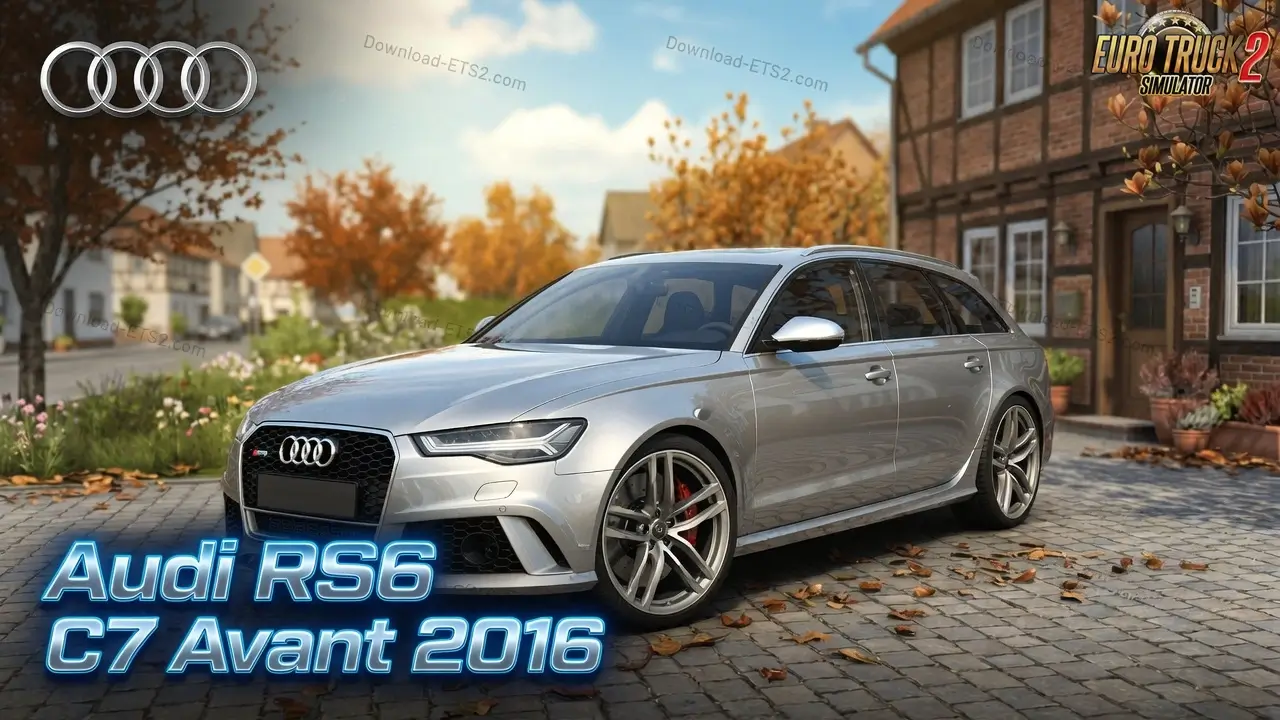 Audi RS6 C7 Avant 2016 + Interior v2.4 (1.60.x) for ETS2