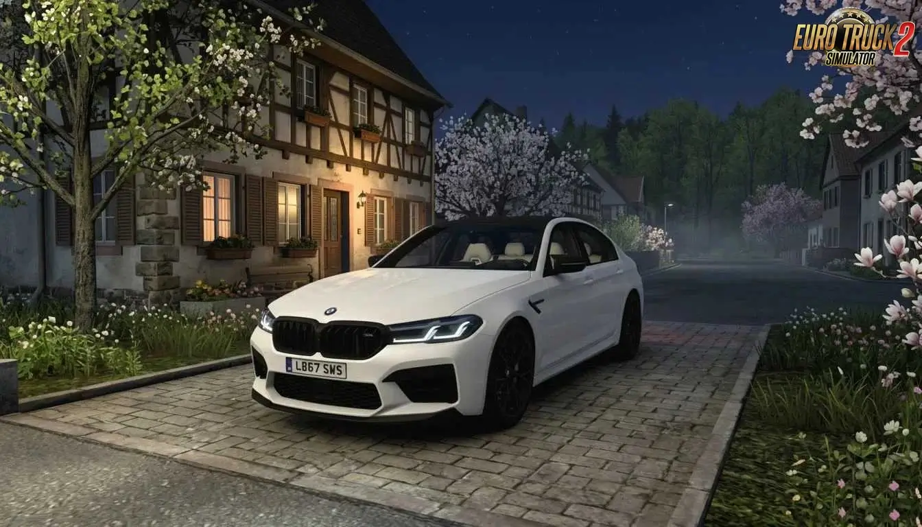 BMW M5 Competition 2023 + Interior v1.2 (1.60.x) for ETS2