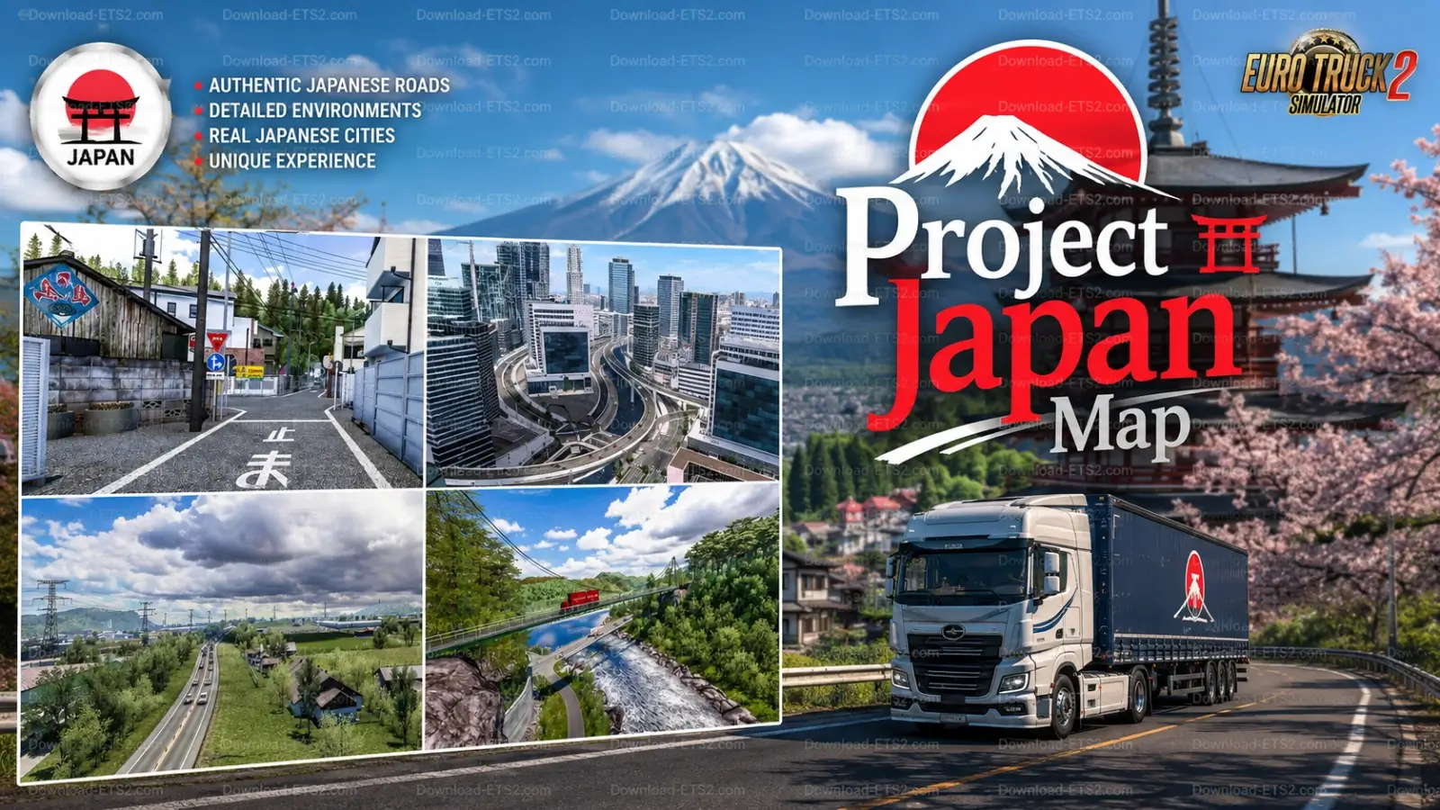 Project Japan Map v1.1.10 (1.60.x) for ETS2
