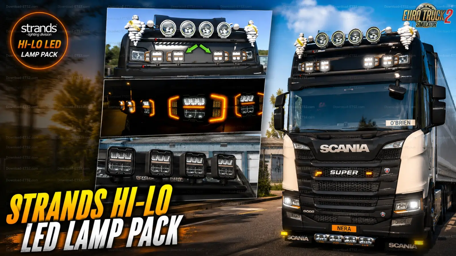 Strands HI-LO LED Lamp Pack v1.60 (1.60.x) for ETS2
