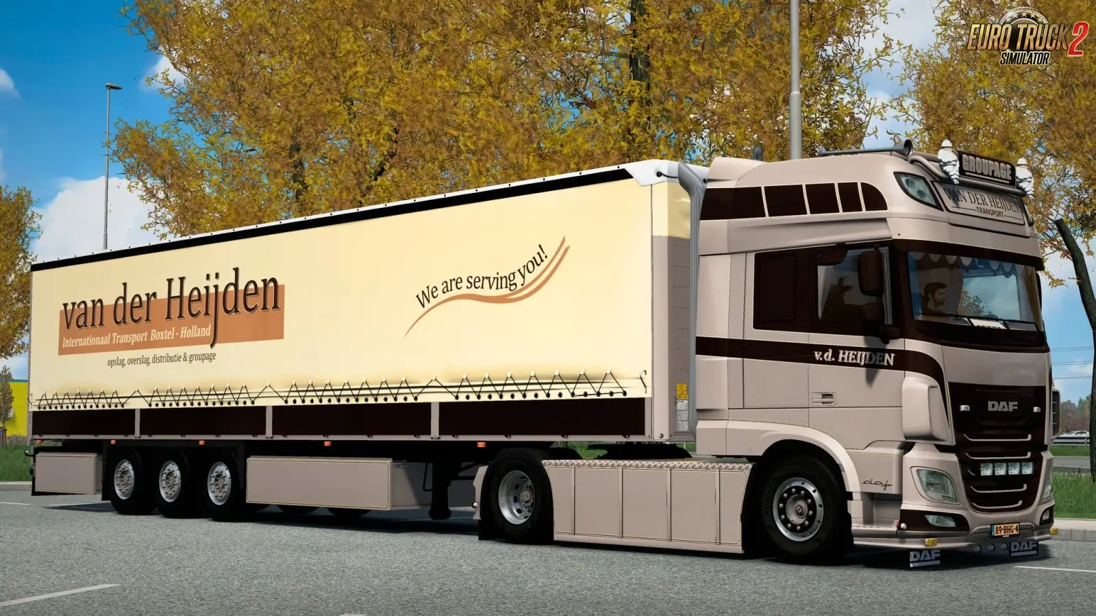 DAF XF 106 480 Van der Heijden + Trailer v1.0 (1.60.x) for ETS2