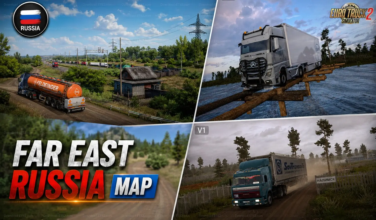 Far East Russia Map v2.0 (1.60.x) for ETS2