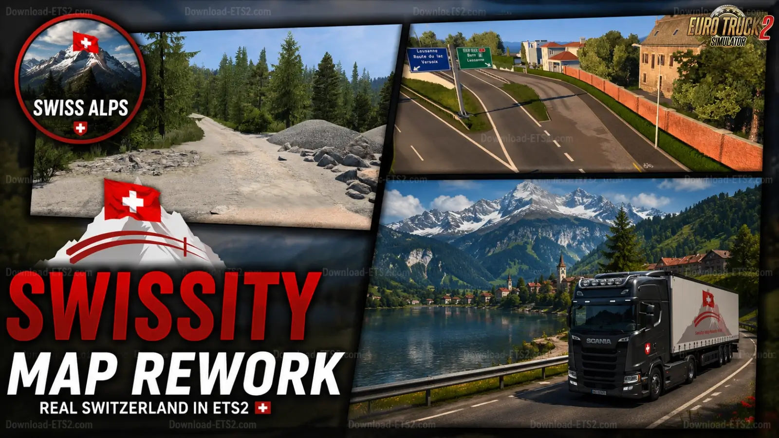 Swissity Map Rework v1.0 (1.60.x) for ETS2