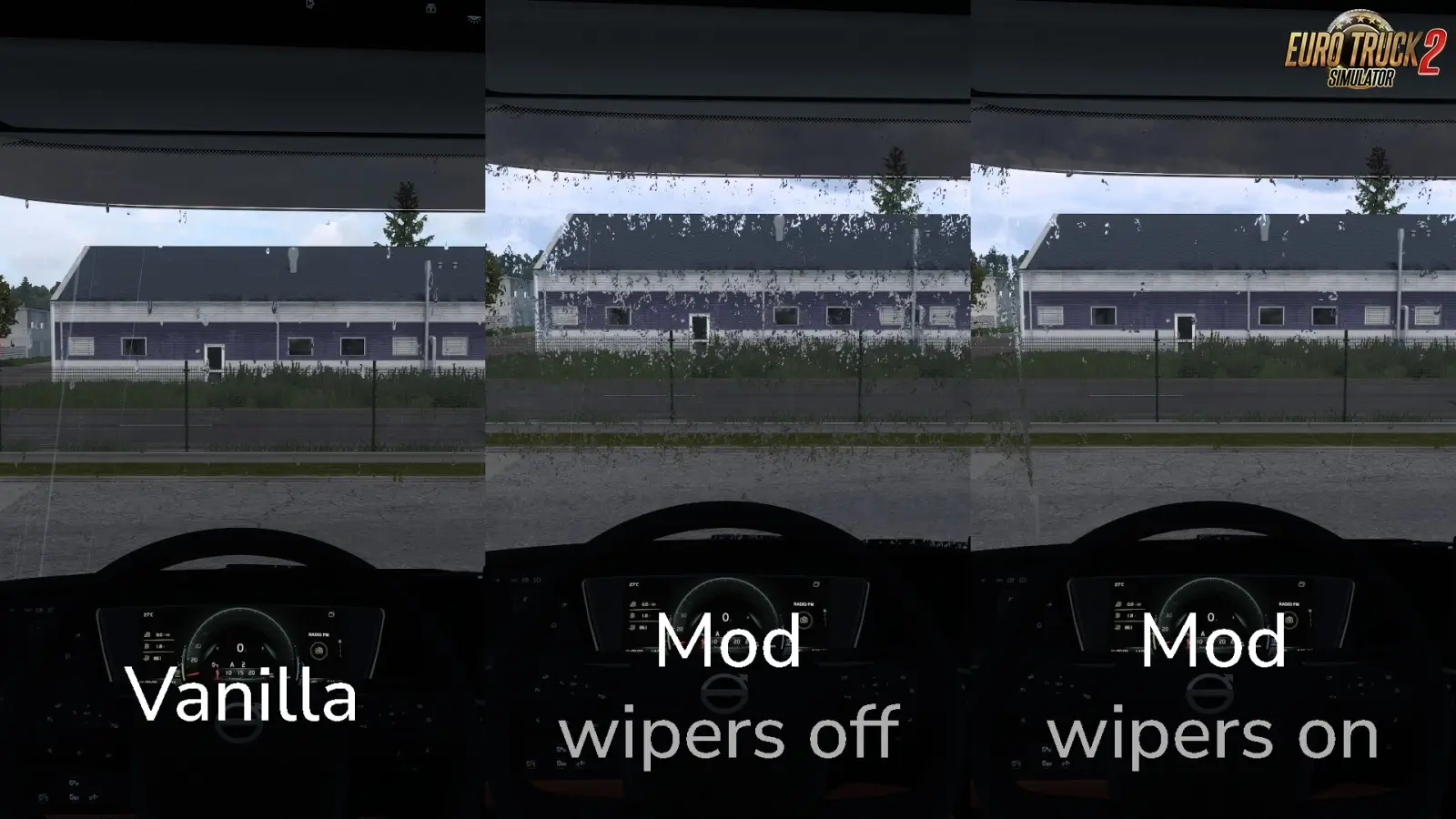 Yet Another Rain Mod v2.6 (1.60.x) for ETS2