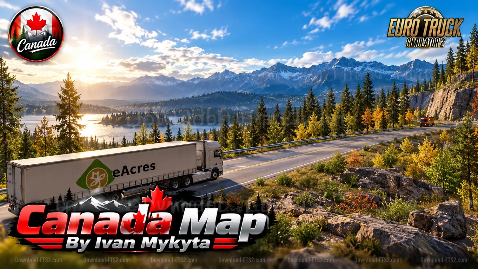 Canada Map v0.2.5 by Ivan Mykyta (1.61.x) for ETS2