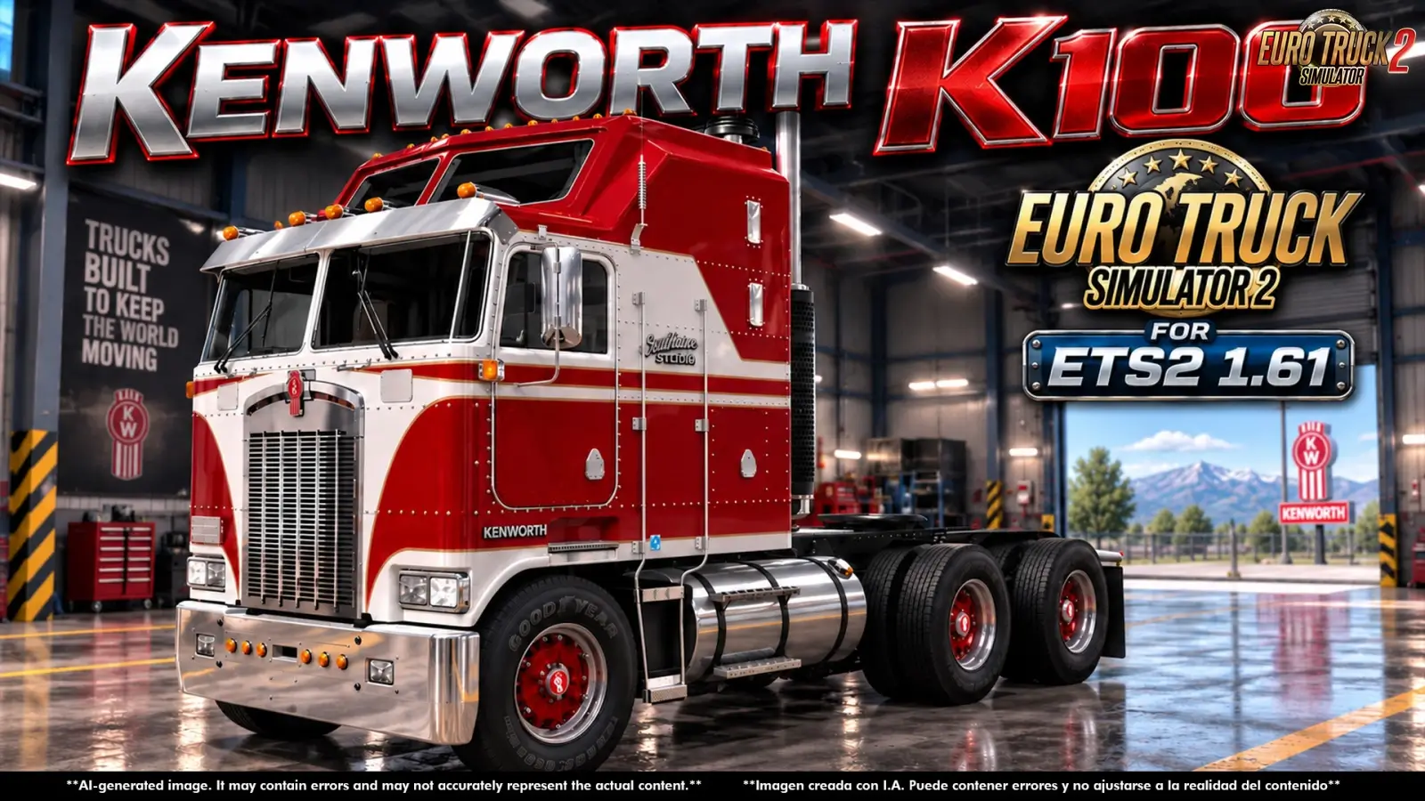 Kenworth K100 Truck v8.0 by CyrusTheVirus (1.61.x) for ETS2