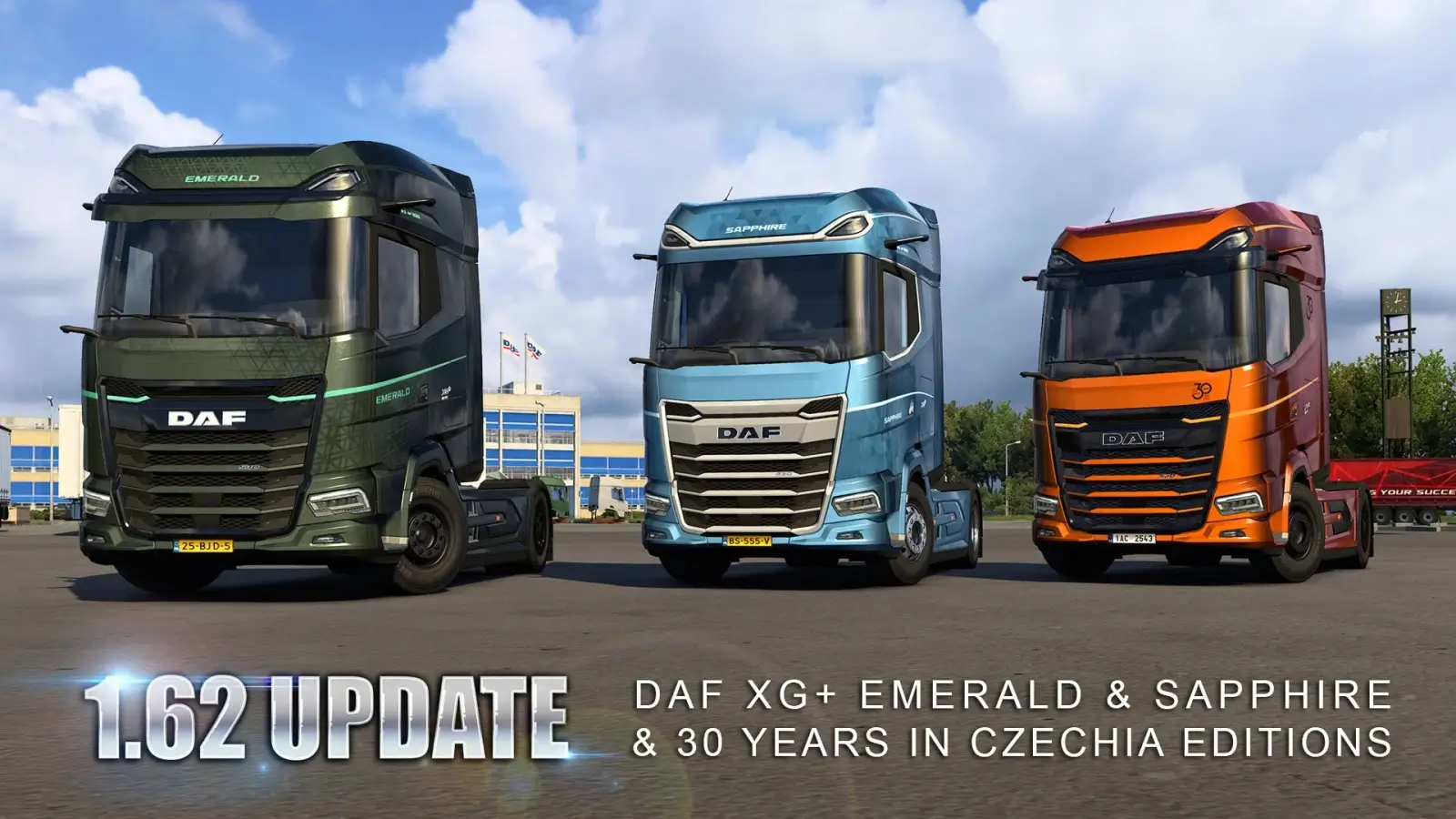 1.62 Update: DAF XG+ Emerald, Sapphire + 30 Years Editions
