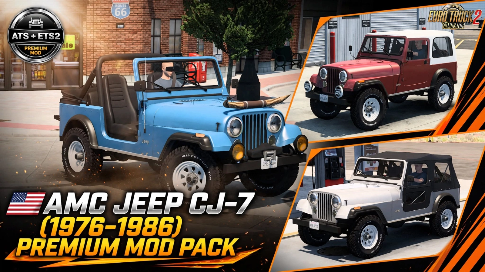 AMC Jeep CJ-7 (1976–1986) + Interior v1.0 (1.62.x) for ATS