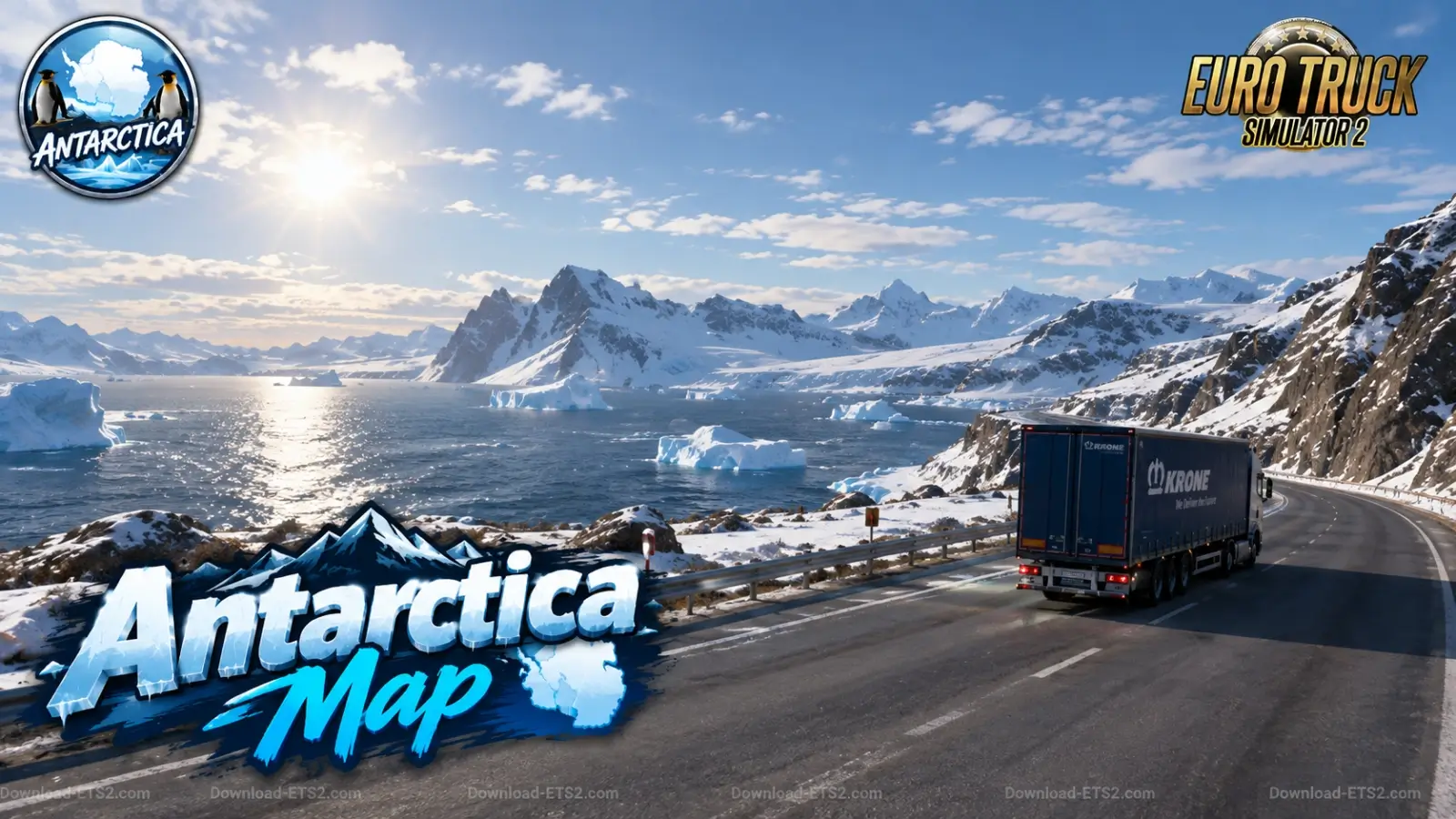 Antarctica Map v0.8 (1.61.x) for ETS2