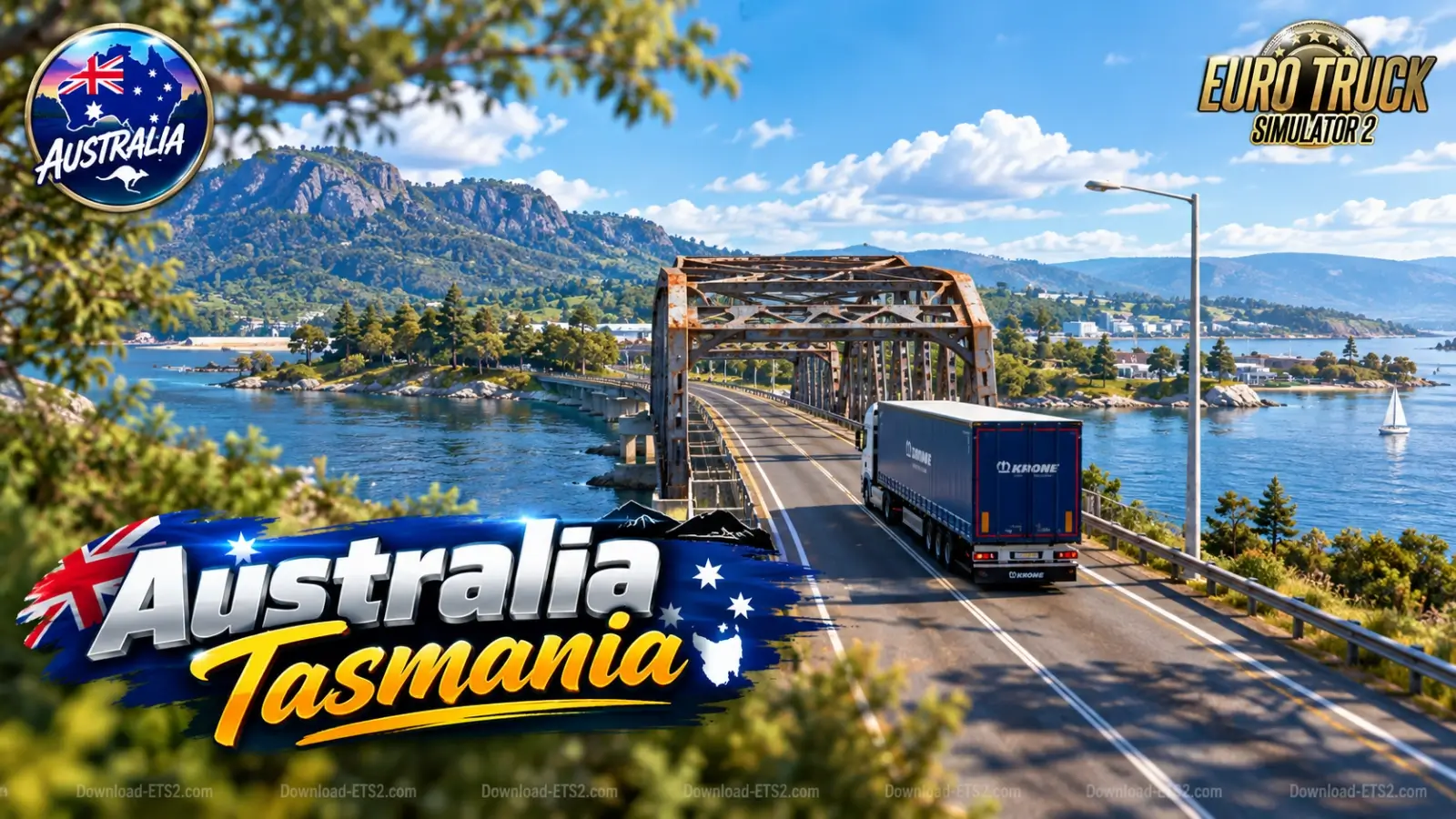 Australia (Tasmania) Map v5.3.2 By IvanMykyta (1.61.x) for ETS2